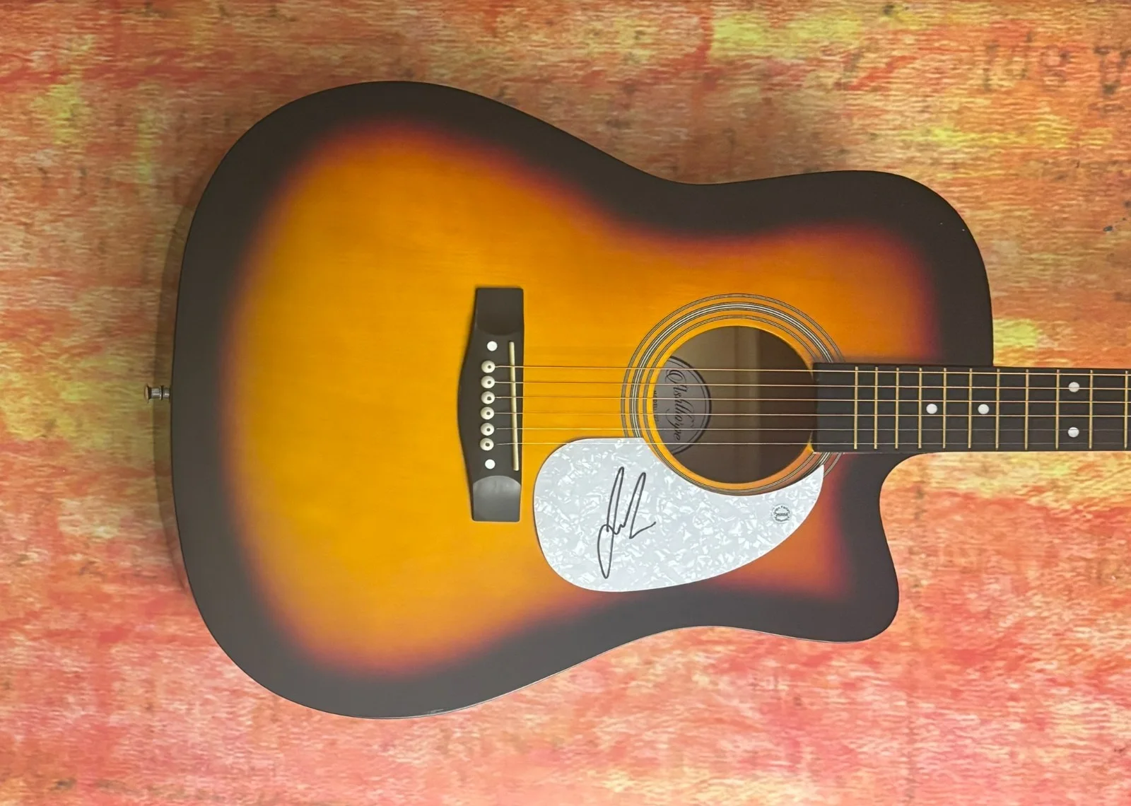 GFA Head Over Boots Star * JON PARDI * Signed 41" FS Acoustic Guitar COA, image 2