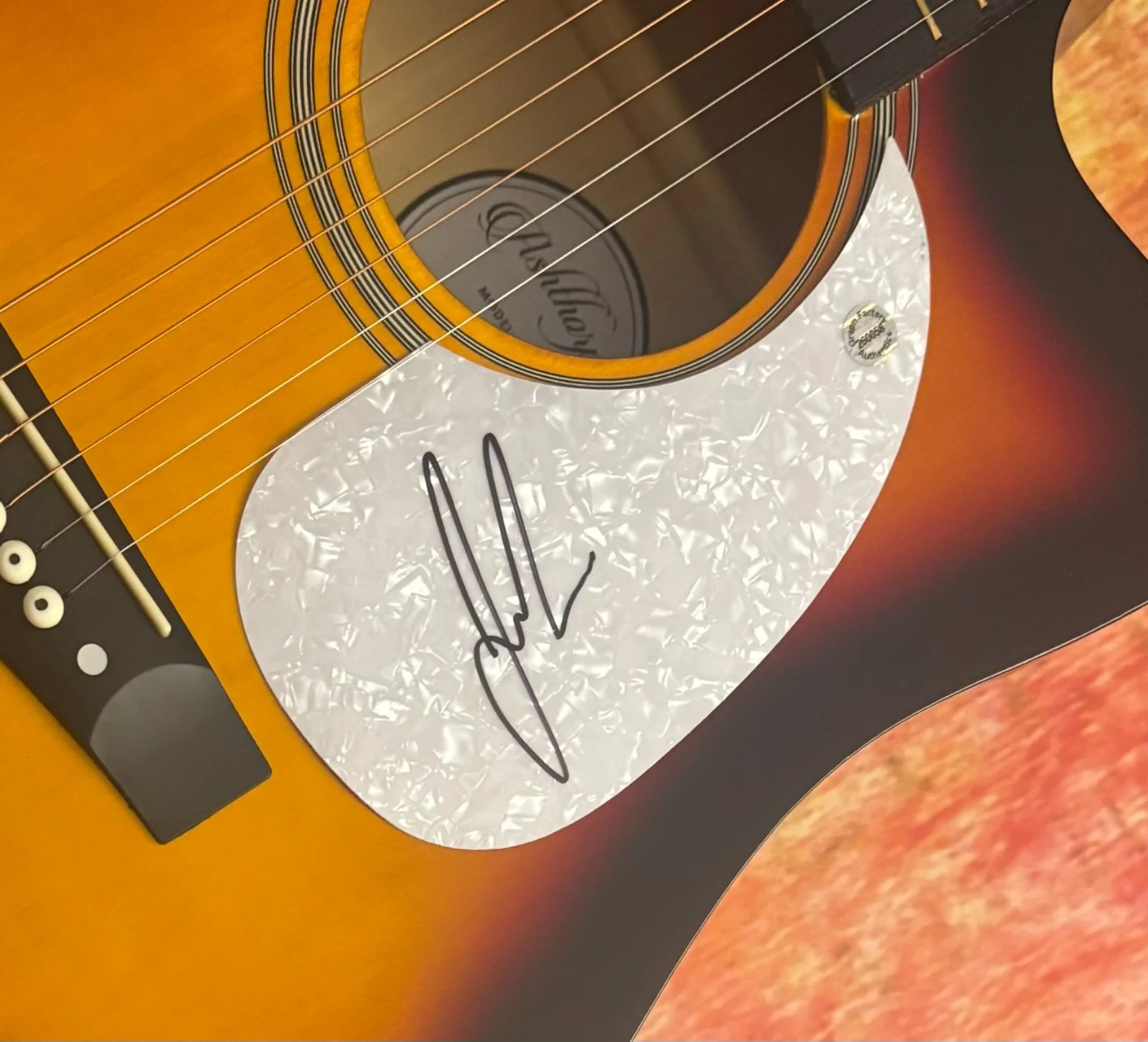 GFA Head Over Boots Star * JON PARDI * Signed 41" FS Acoustic Guitar COA, image 5