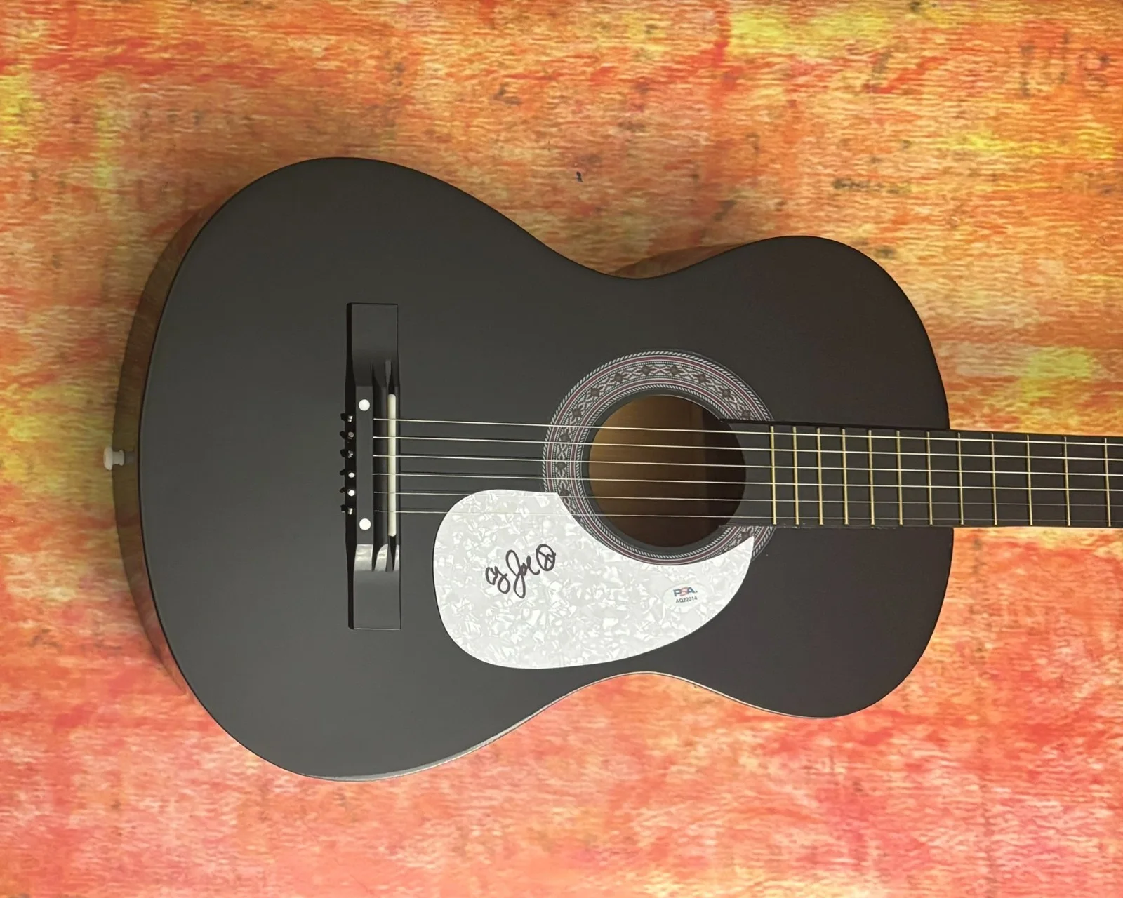 PSA Joe and the Fish Star * COUNTRY JOE McDONALD * Signed Acoustic Guitar COA, изображение 2