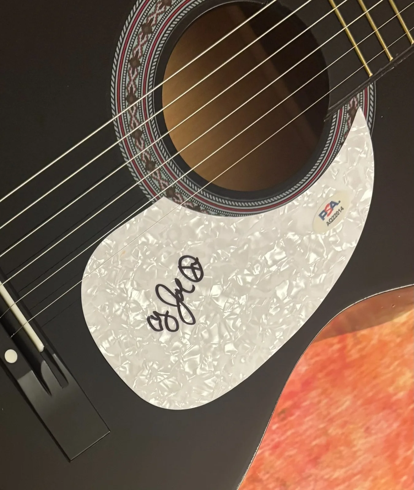 PSA Joe and the Fish Star * COUNTRY JOE McDONALD * Signed Acoustic Guitar COA, изображение 3