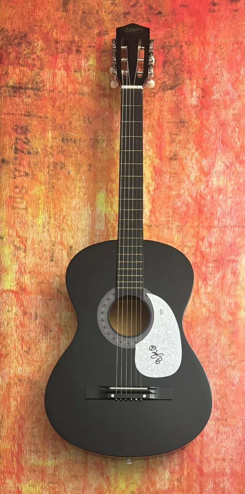 PSA Joe and the Fish Star * COUNTRY JOE McDONALD * Signed Acoustic Guitar COA, изображение 4