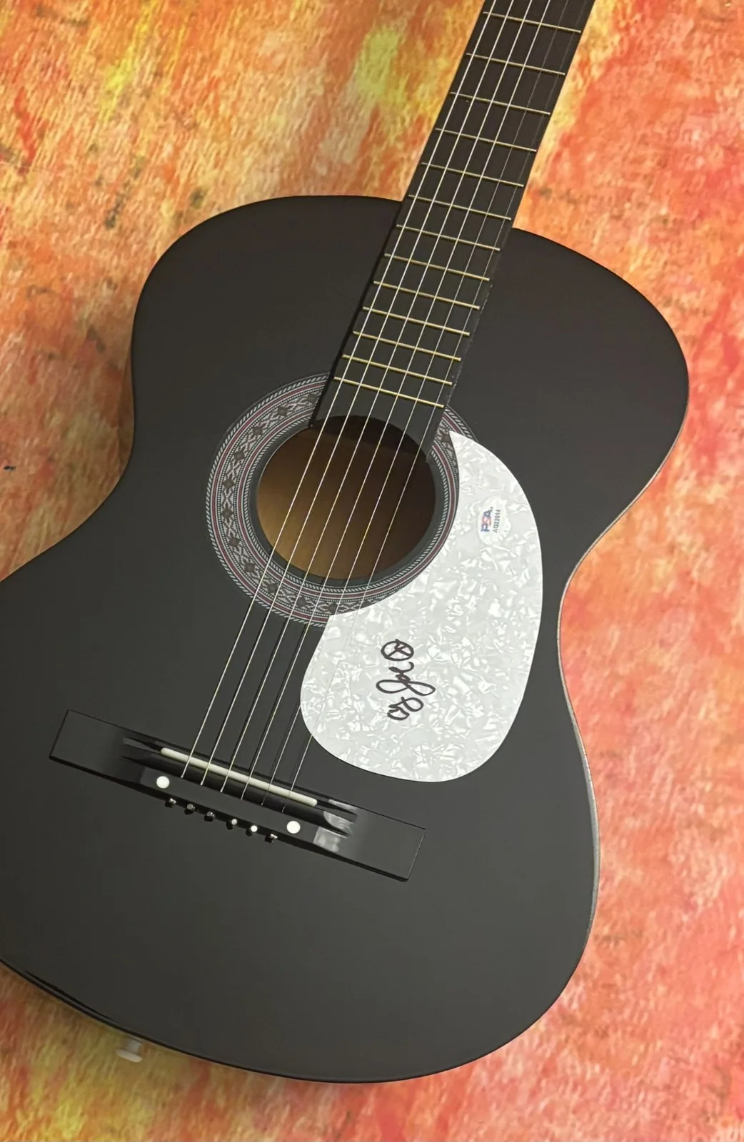 PSA Joe and the Fish Star * COUNTRY JOE McDONALD * Signed Acoustic Guitar COA, изображение 5