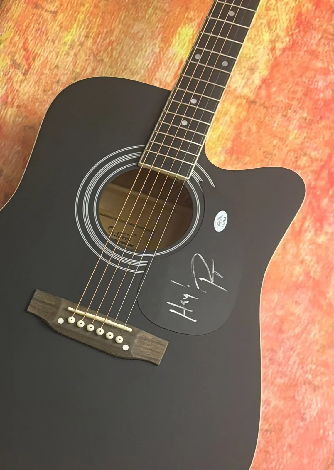 PSA Matchbox 20 Twenty Star * ROB THOMAS * Signed 41" FS Acoustic Guitar COA, image 4