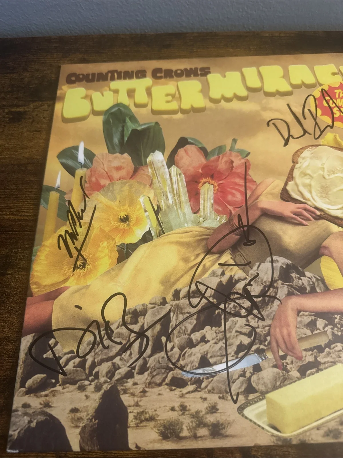 Adam Duritz Signed 6 COUNTING CROWS Butter Miracle Vinyl Album Coa, image 2