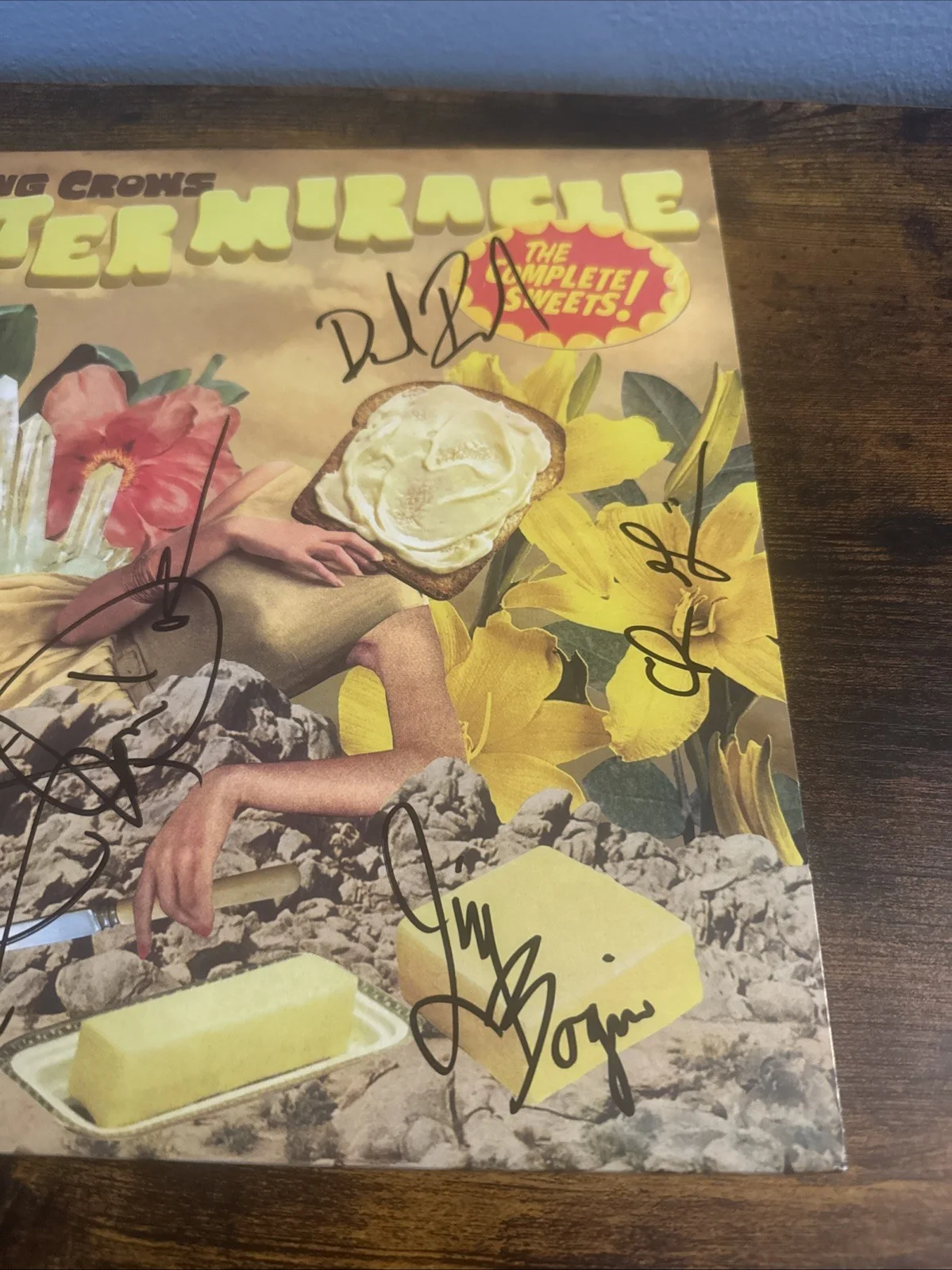 Adam Duritz Signed 6 COUNTING CROWS Butter Miracle Vinyl Album Coa, image 3