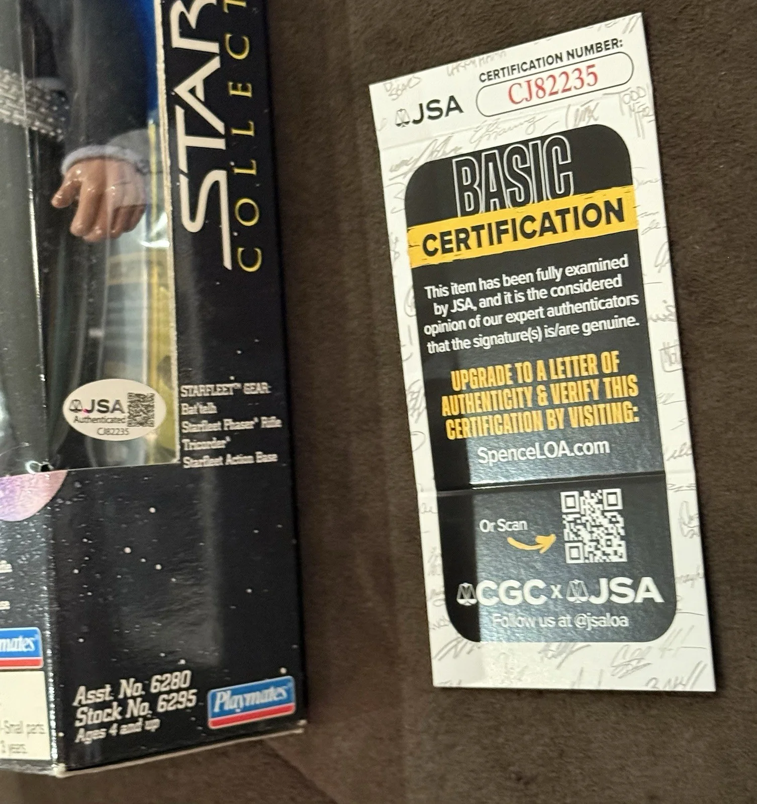 Michael Dorn JSA Signed Worf Star Trek GENERATIONS 12" Action Figure Toy, image 2