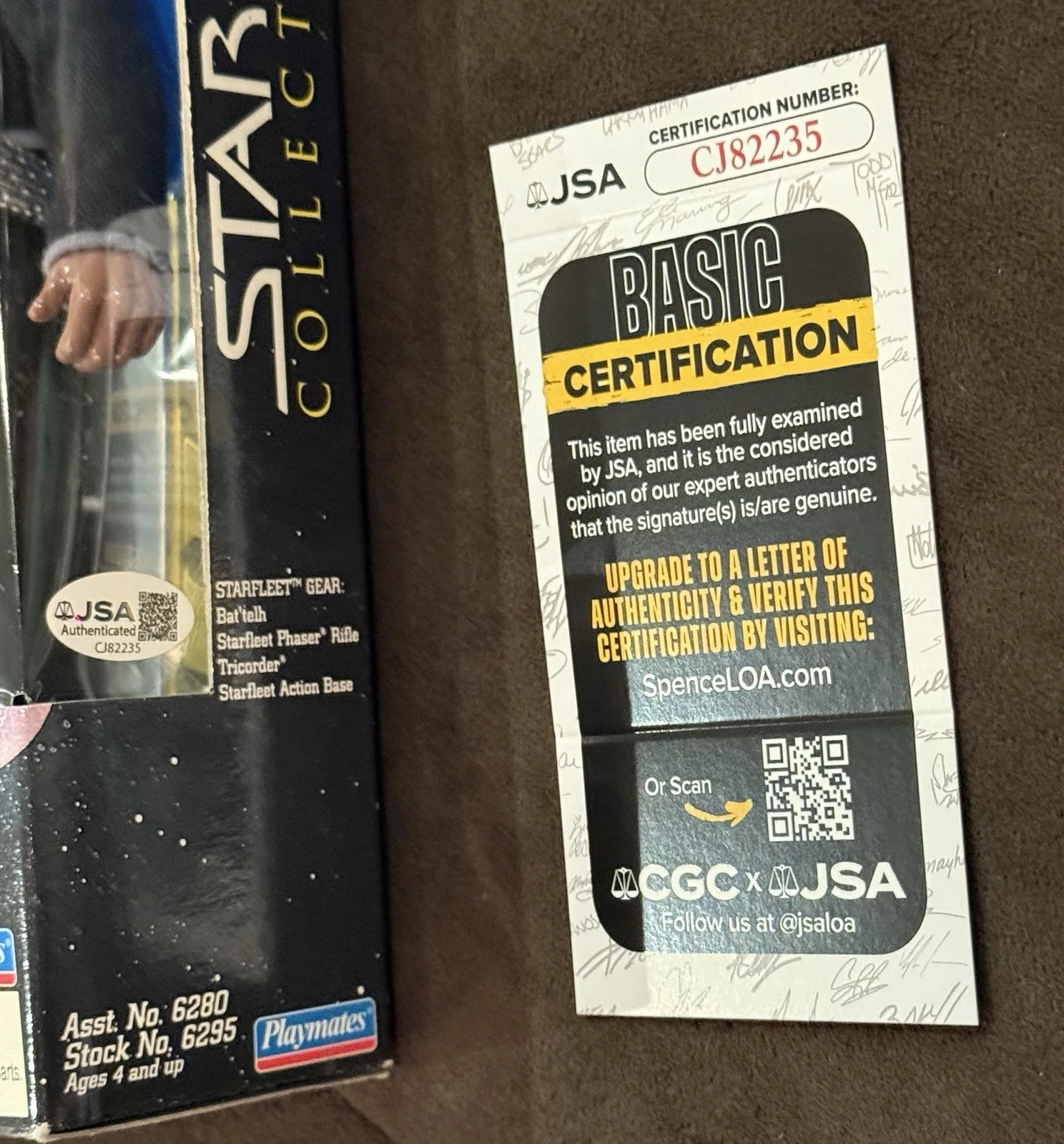 Michael Dorn JSA Signed Worf Star Trek GENERATIONS 12" Action Figure Toy, image 3