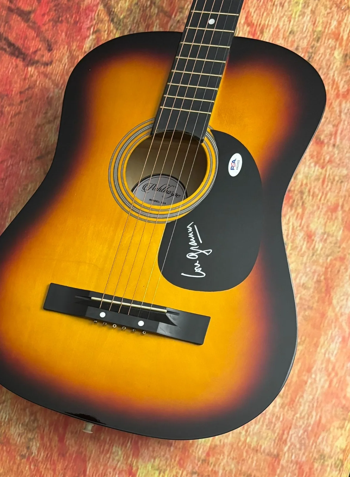 PSA Foreigner Band Ready or Not * LOU GRAMM * Signed Acoustic Guitar COA, изображение 3