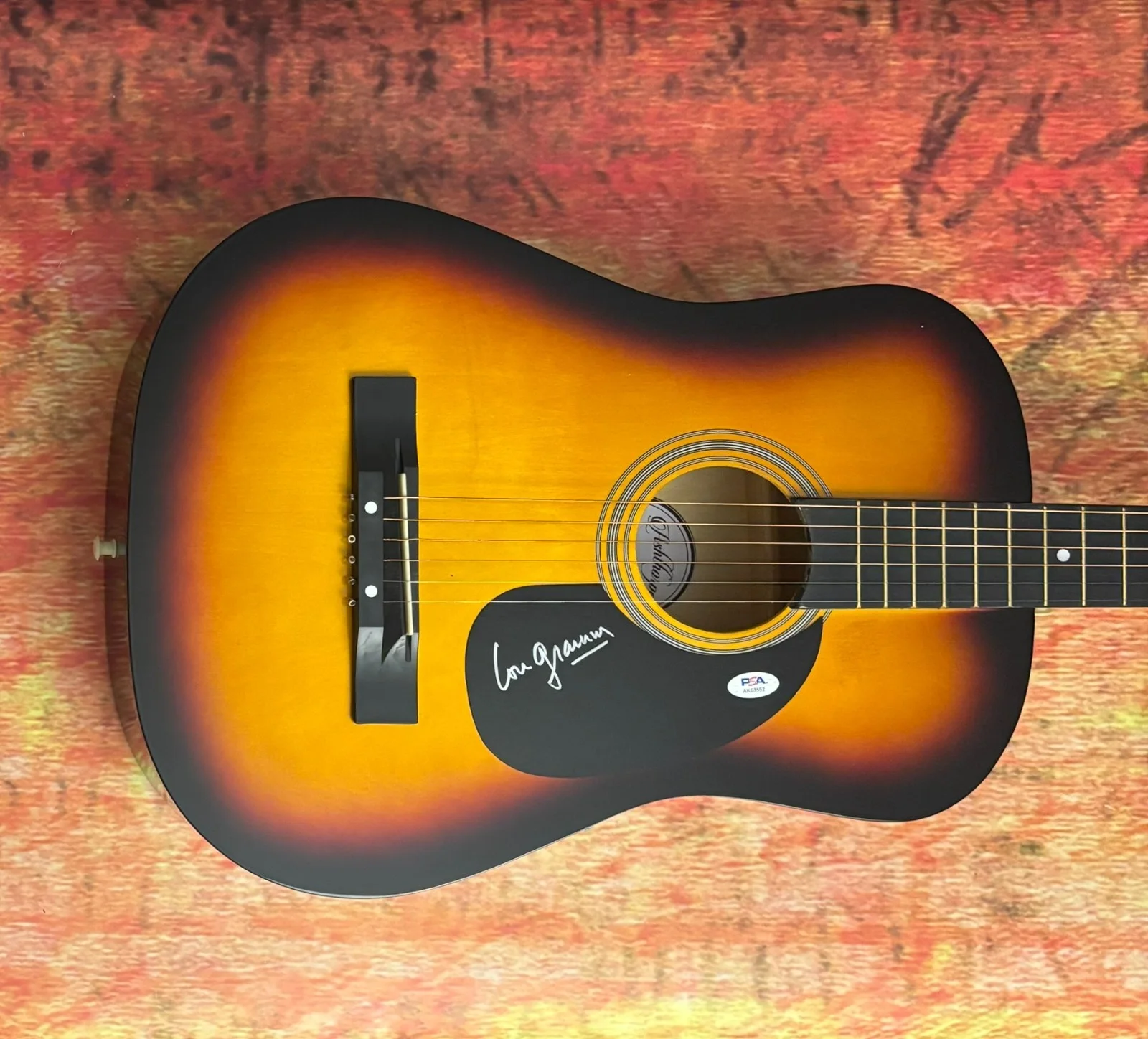 PSA Foreigner Band Ready or Not * LOU GRAMM * Signed Acoustic Guitar COA, изображение 4