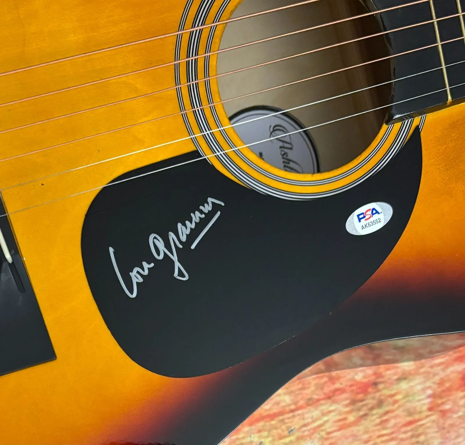 PSA Foreigner Band Ready or Not * LOU GRAMM * Signed Acoustic Guitar COA, изображение 5