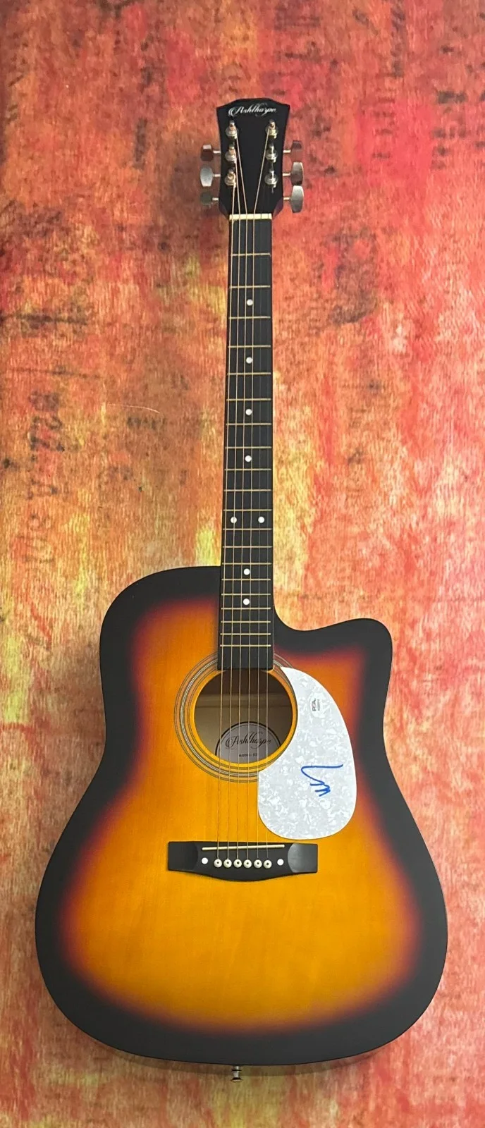 PSA The Lumineers Band * WESLEY SCHULTZ * Signed 41" Acoustic Guitar COA, image 2