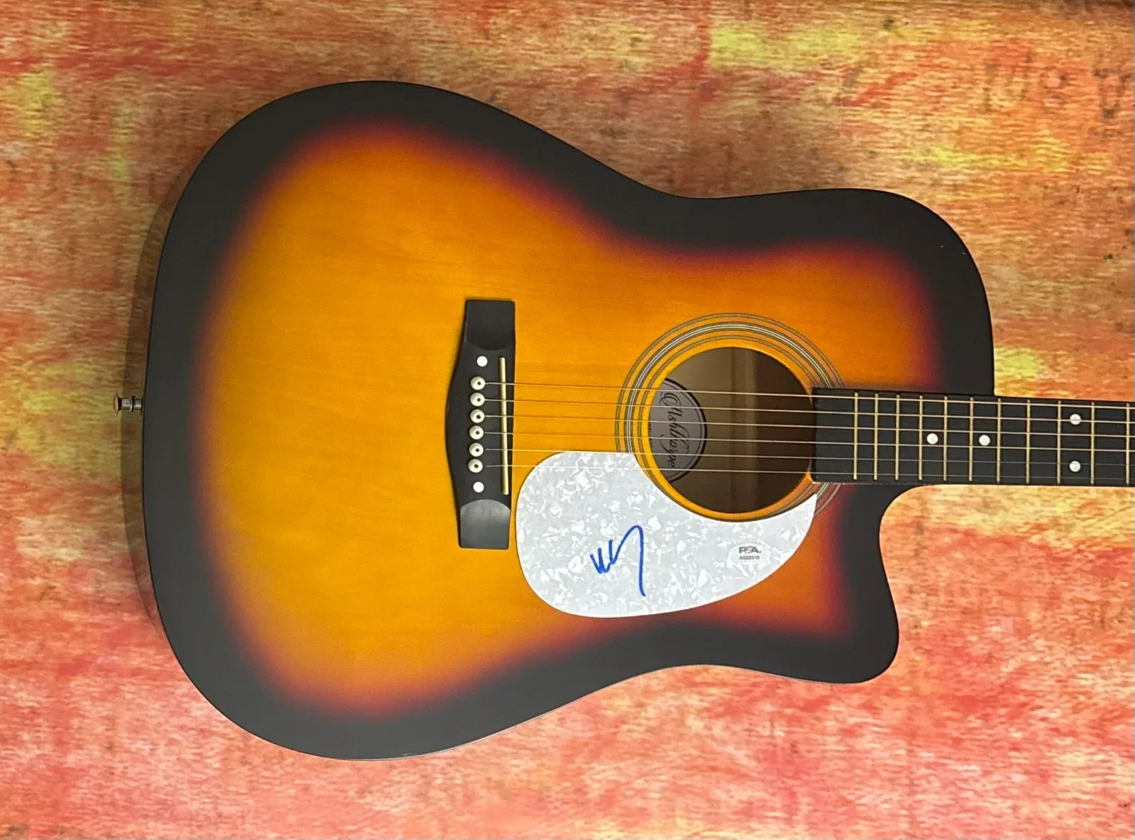 PSA The Lumineers Band * WESLEY SCHULTZ * Signed 41" Acoustic Guitar COA, image 3