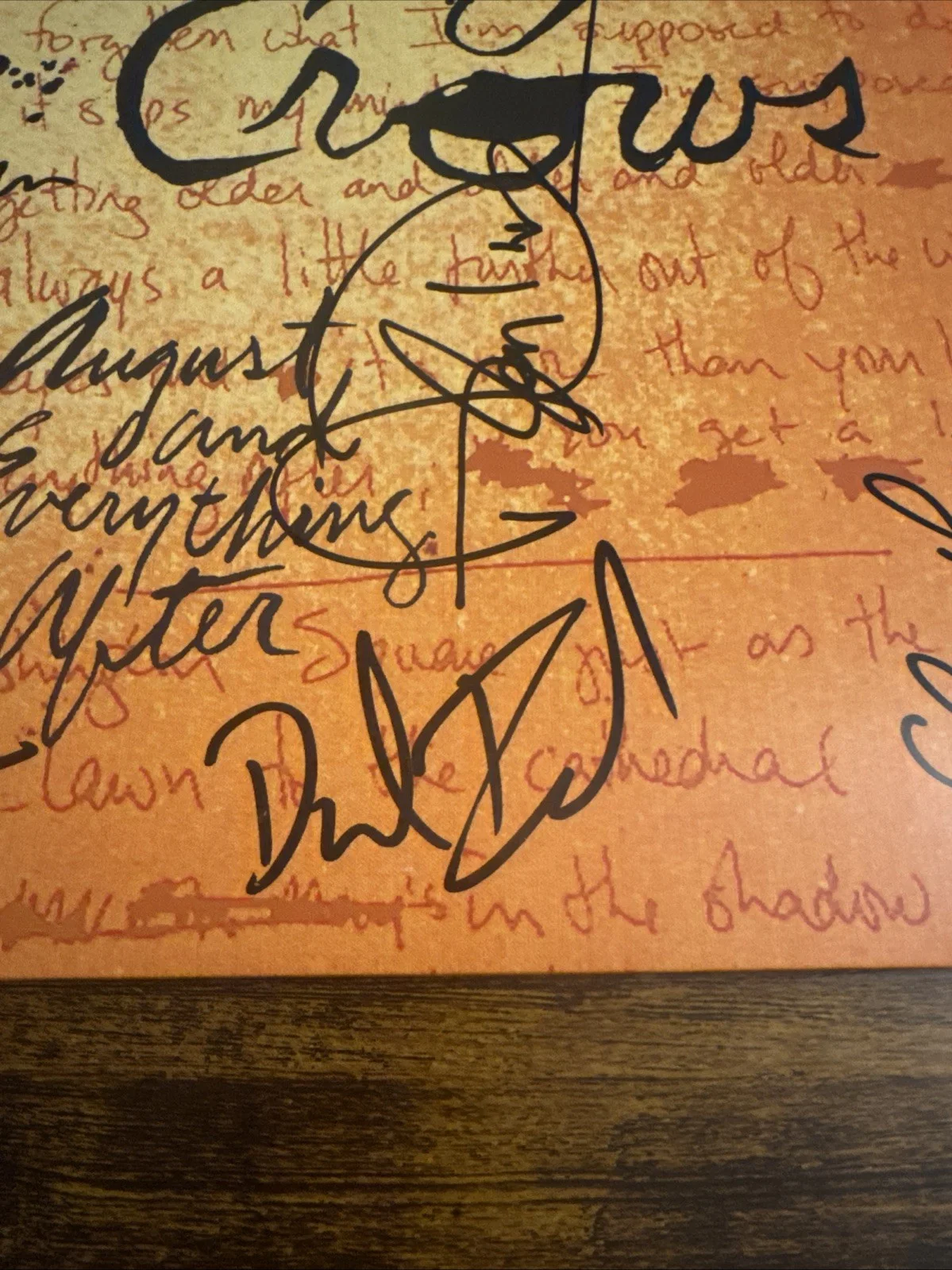 Adam Duritz Signed 6 COUNTING CROWS August and Everything After Vinyl Album Coa, image 5