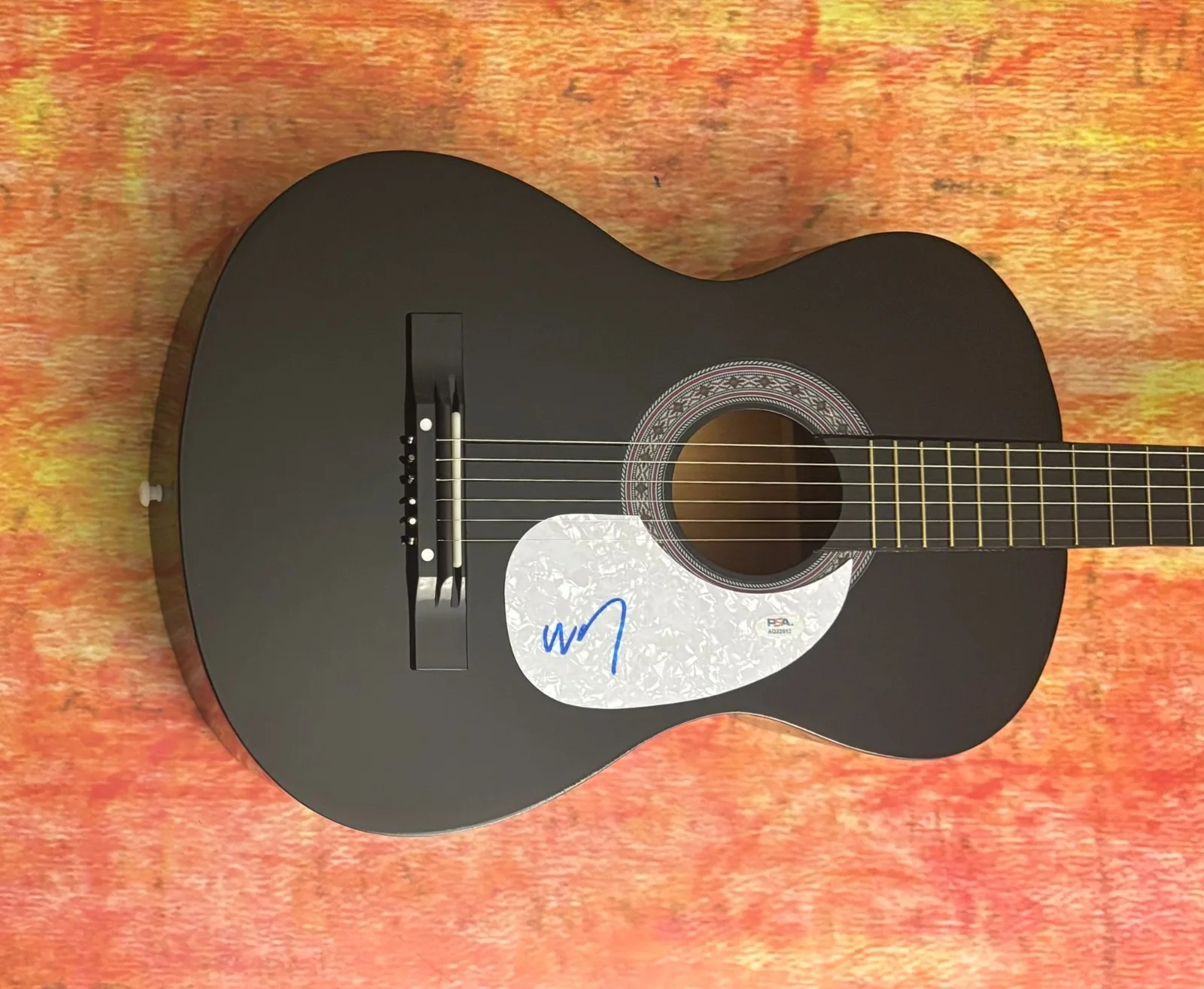 PSA The Lumineers Band Singer * WESLEY SCHULTZ * Signed Acoustic Guitar COA, image 2