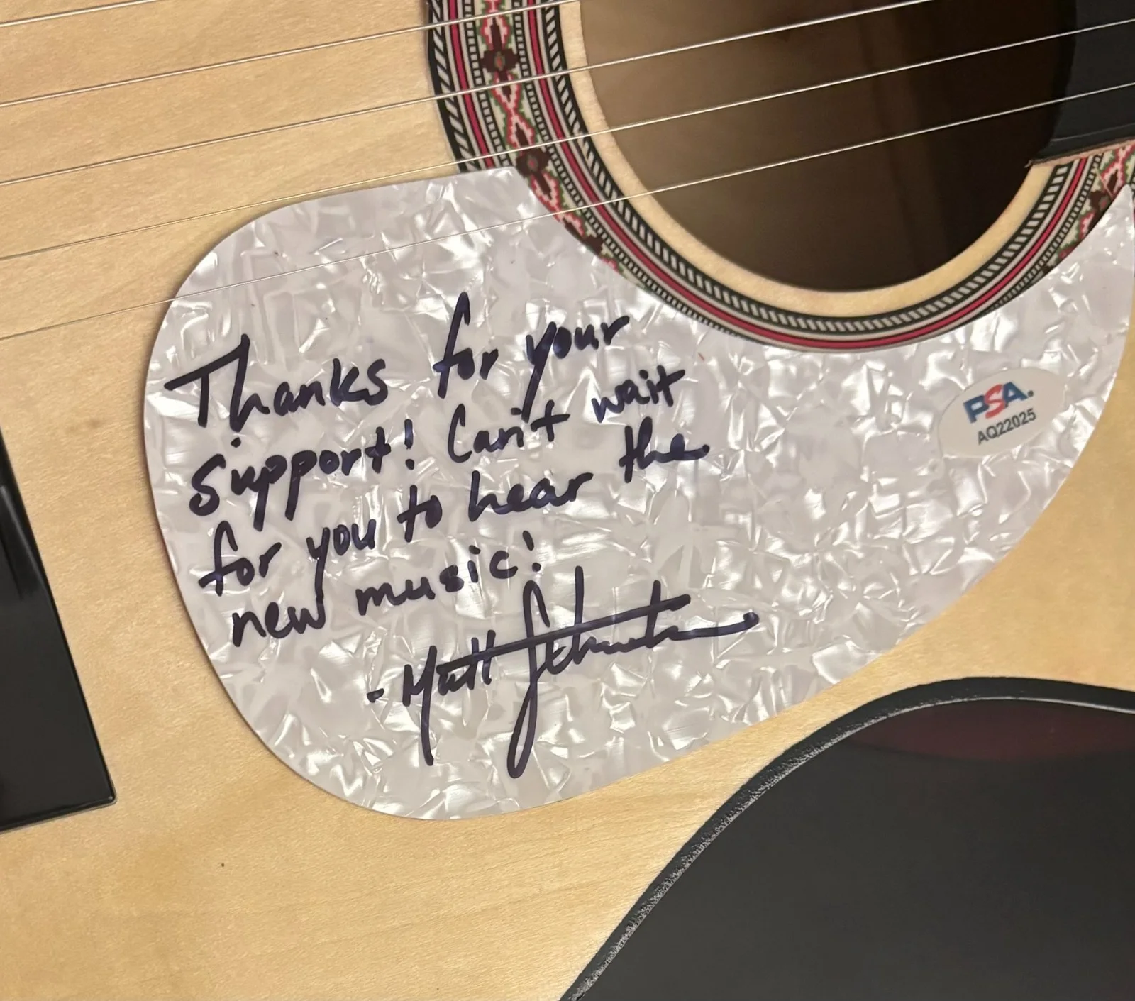 PSA Vienna Country Singer * MATT SCHUSTER * Signed Acoustic Guitar COA, изображение 5