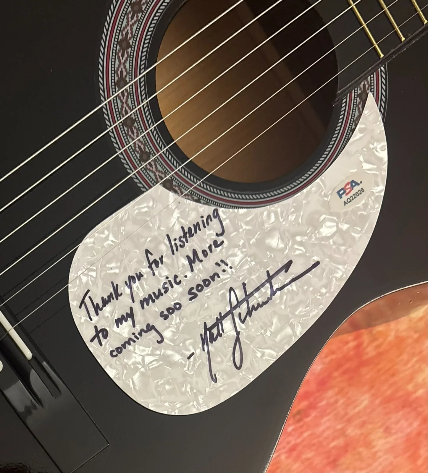 PSA Vienna Country Singer * MATT SCHUSTER * Signed Acoustic Guitar COA, изображение 2