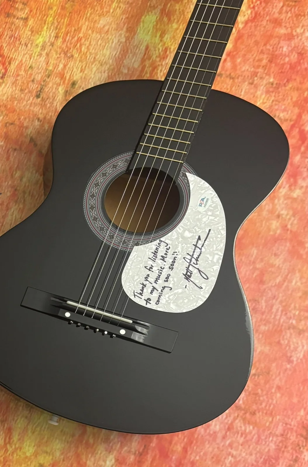 PSA Vienna Country Singer * MATT SCHUSTER * Signed Acoustic Guitar COA, изображение 4