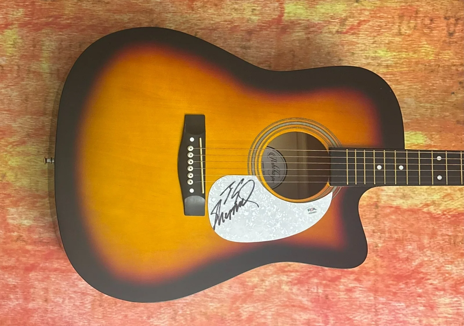 PSA I Loved 'Em Every One * T.G. SHEPPARD * Signed 41" Acoustic Guitar COA, изображение 2