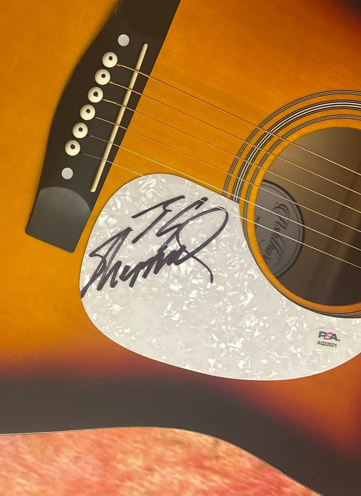 PSA I Loved 'Em Every One * T.G. SHEPPARD * Signed 41" Acoustic Guitar COA, изображение 5