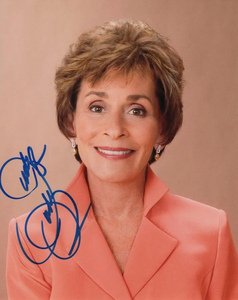 Judy Sheindlin — Judge Judy Sheindlin Signed Autograph 8x10 Photo - Beloved Icon Justice on Trial