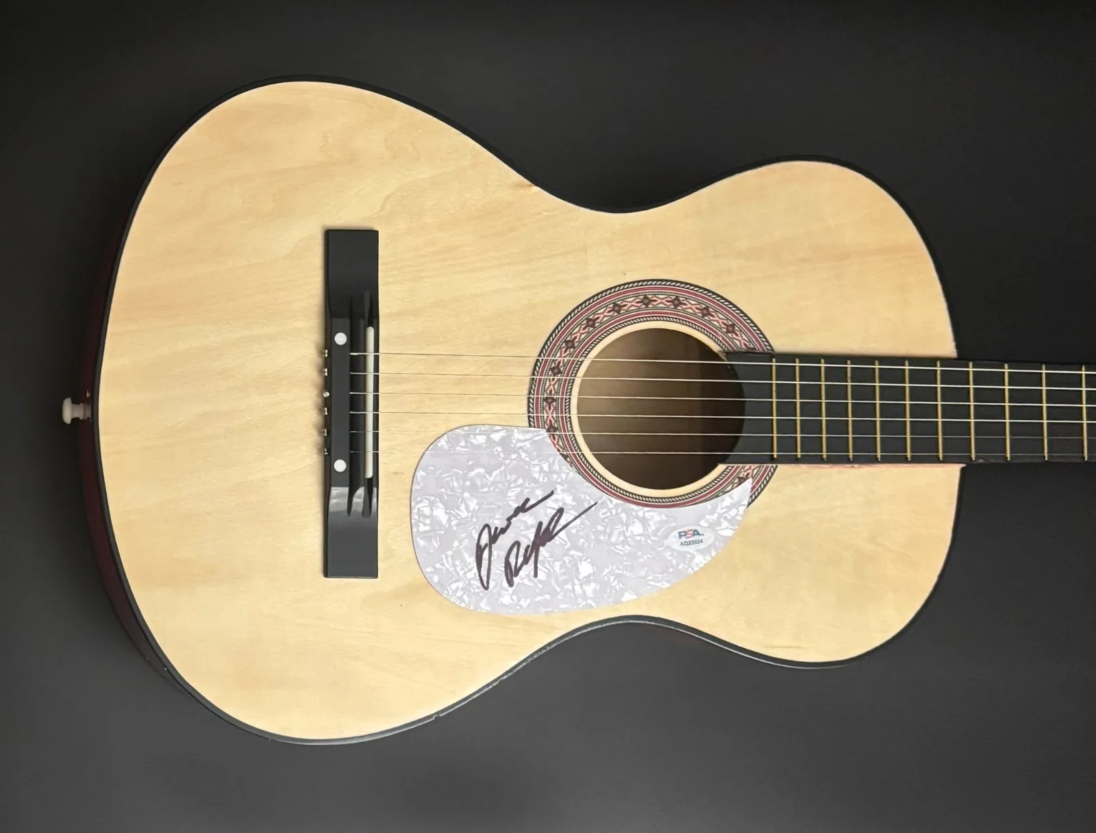 PSA American Idol Winner * JAMAL ROBERTS * Signed Acoustic Guitar COA, image 2