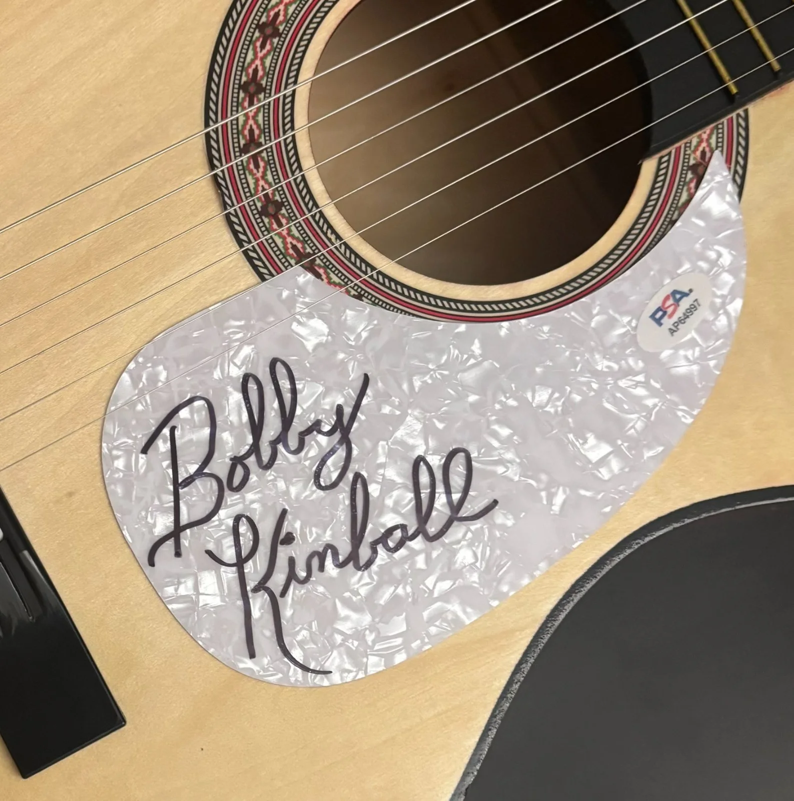 PSA Toto Band Africa Singer * BOBBY KIMBALL * Signed Acoustic Guitar COA, изображение 5