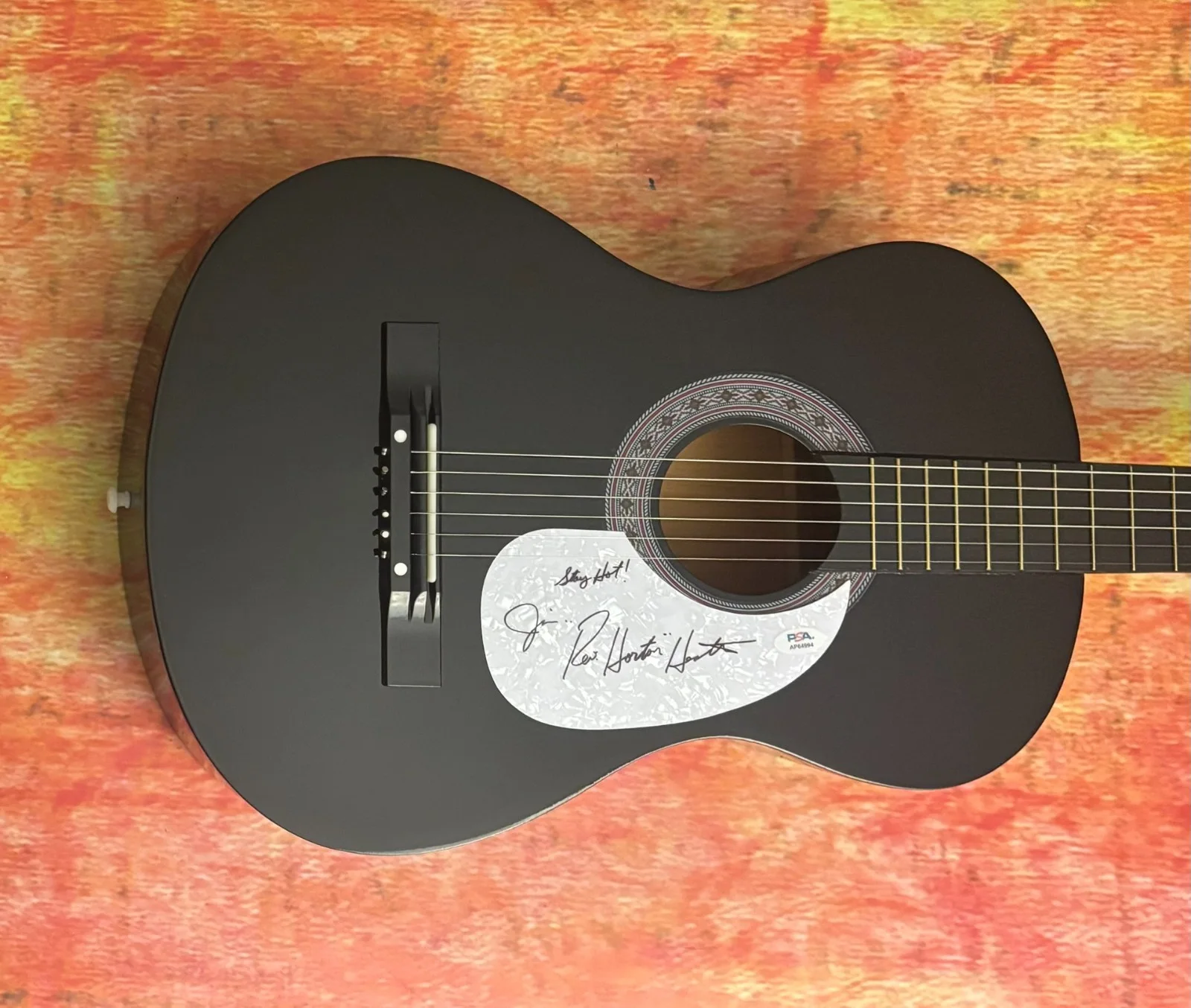 PSA The Reverend Horton Heat * JIM HEATH * Signed Acoustic Guitar COA, изображение 2