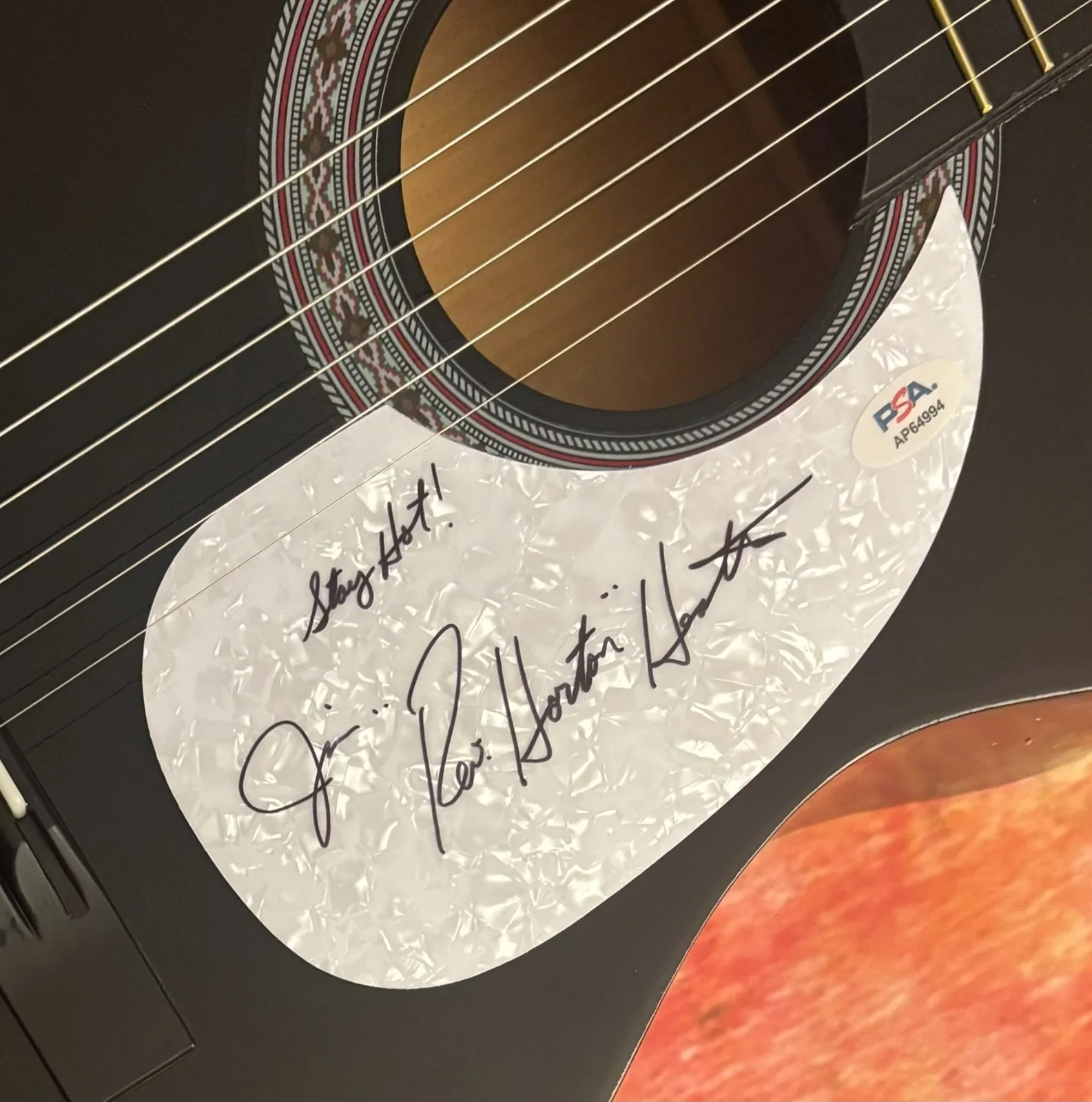 PSA The Reverend Horton Heat * JIM HEATH * Signed Acoustic Guitar COA, изображение 3