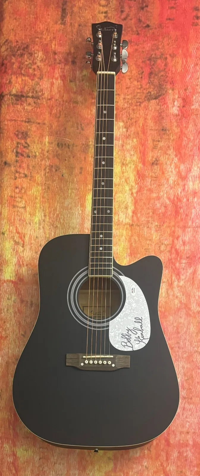PSA Toto Band Africa Singer * BOBBY KIMBALL * Signed 41" Acoustic Guitar COA, изображение 2