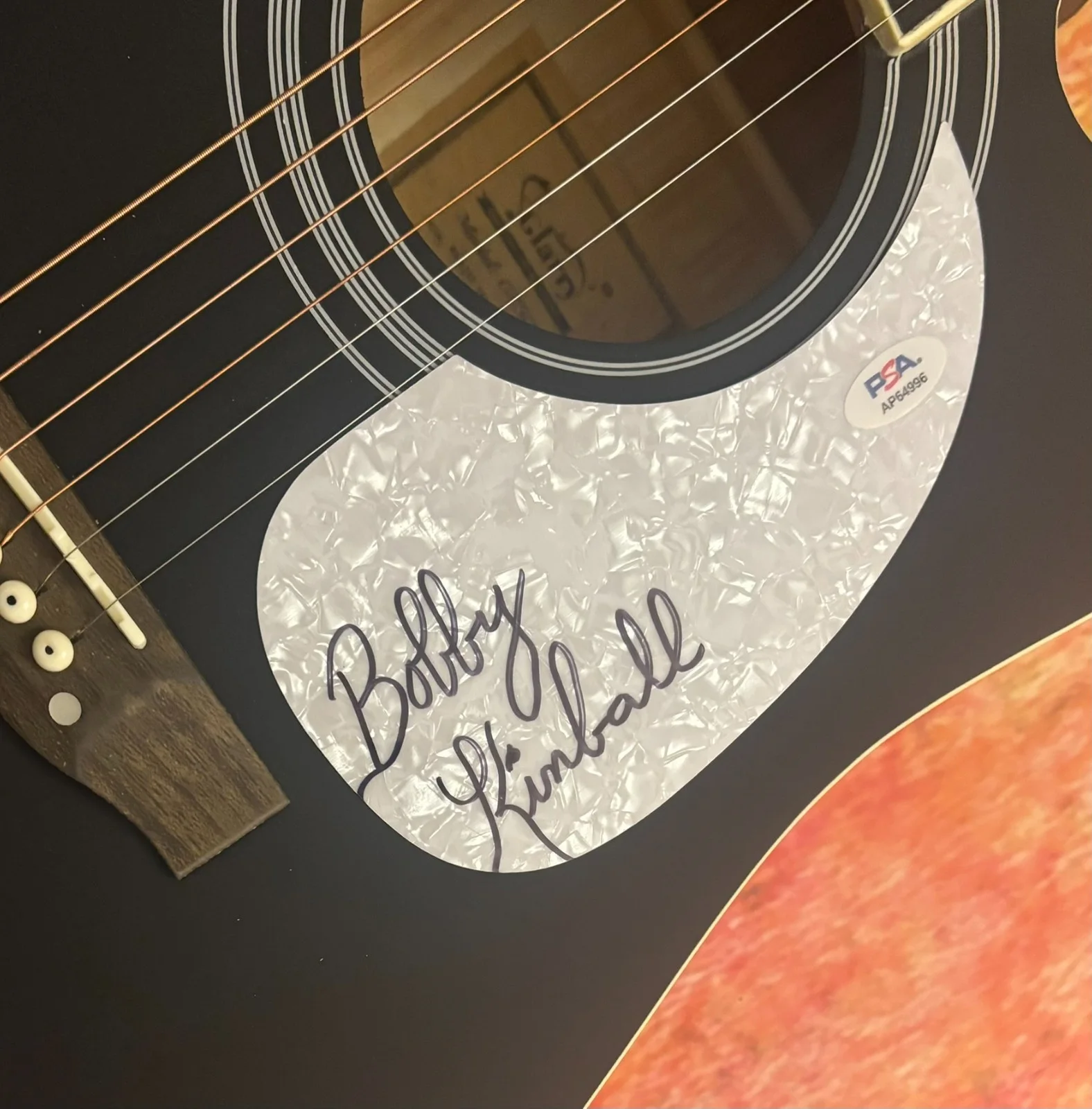 PSA Toto Band Africa Singer * BOBBY KIMBALL * Signed 41" Acoustic Guitar COA, изображение 5