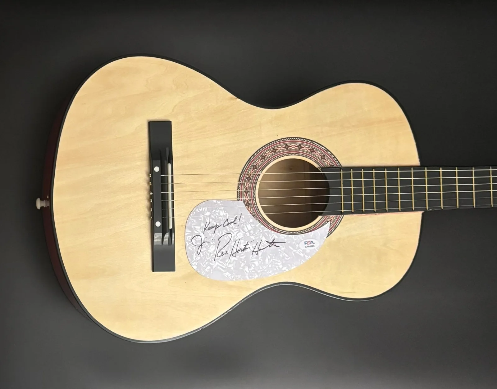 PSA The Reverend Horton Heat * JIM HEATH * Signed Acoustic Guitar COA, image 2