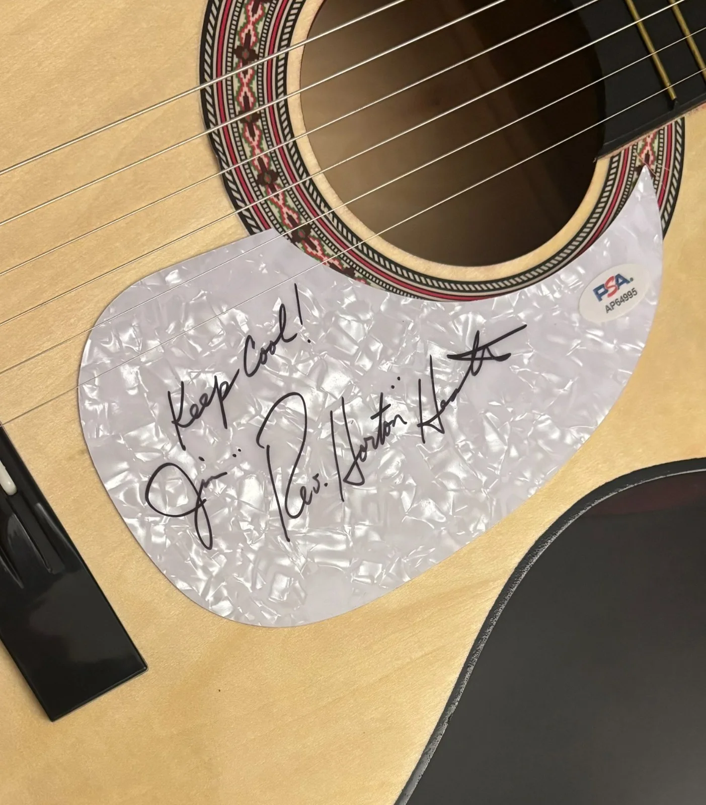 PSA The Reverend Horton Heat * JIM HEATH * Signed Acoustic Guitar COA, image 5