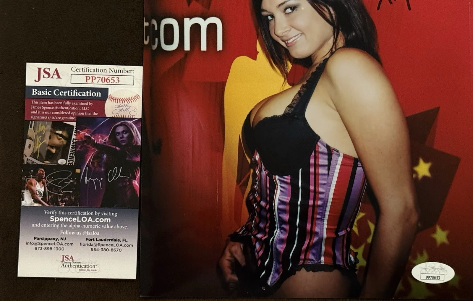 Tory Lane JSA 🔥 Signed 8x10 PHOTO ADULT STAR AUTOGRAPH Penthouse, изображение 3