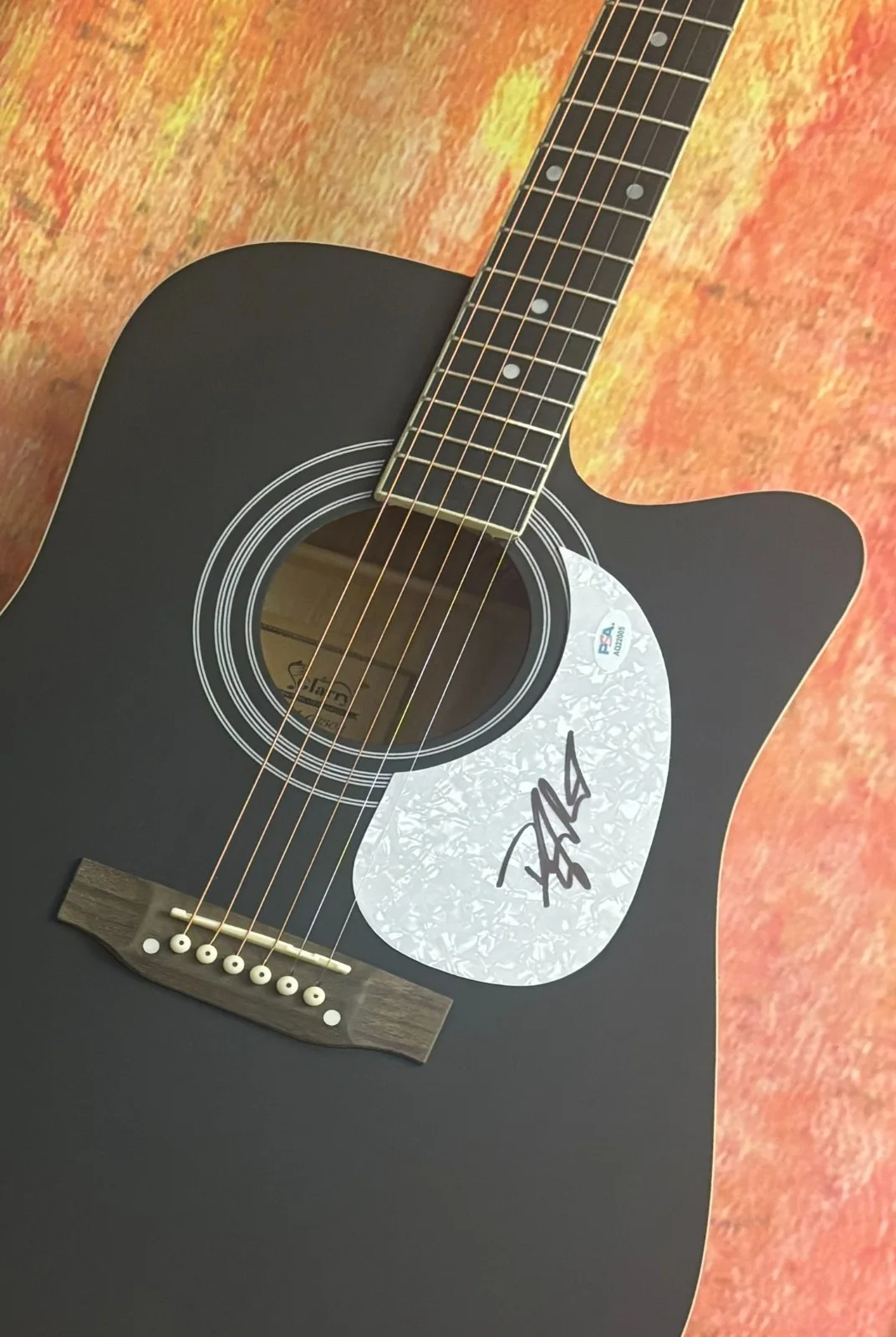 PSA Boys Back Home Star * DYLAN MARLOWE * Signed 41" Acoustic Guitar COA, image 4