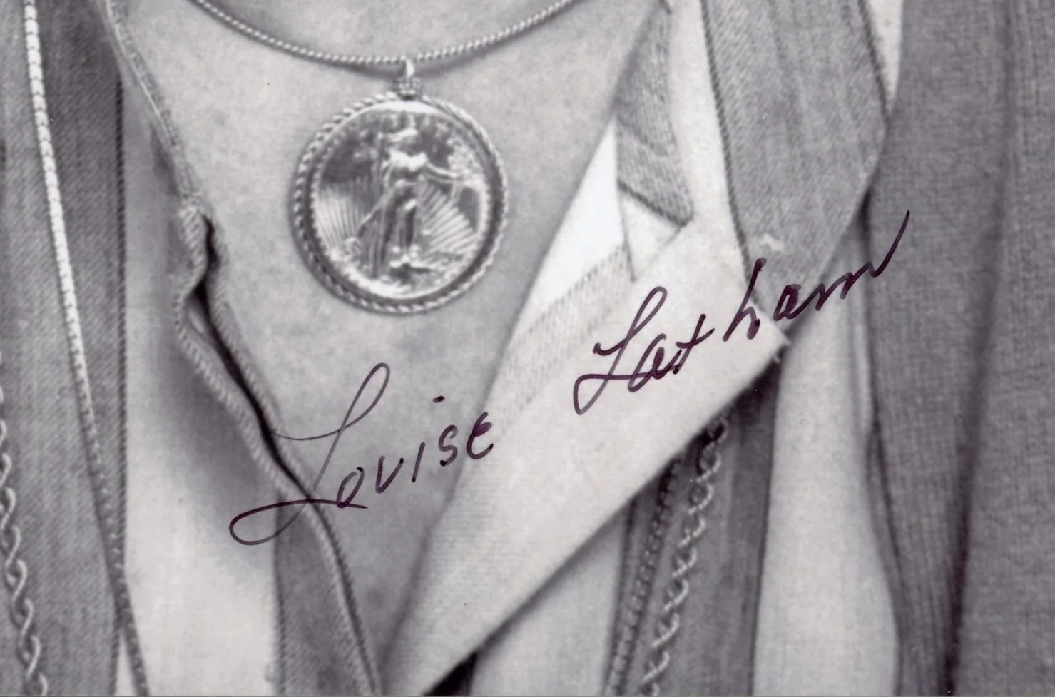 Louise Latham Signed Photo, image 2