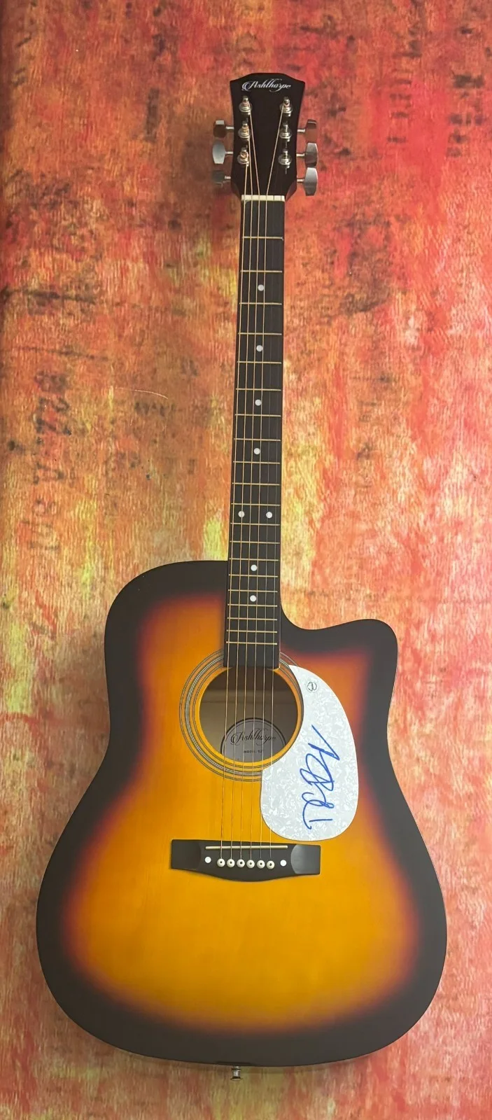 GFA Mama Can't Help You * DOYLE BRAMHALL II * Signed 41" Acoustic Guitar COA, image 3