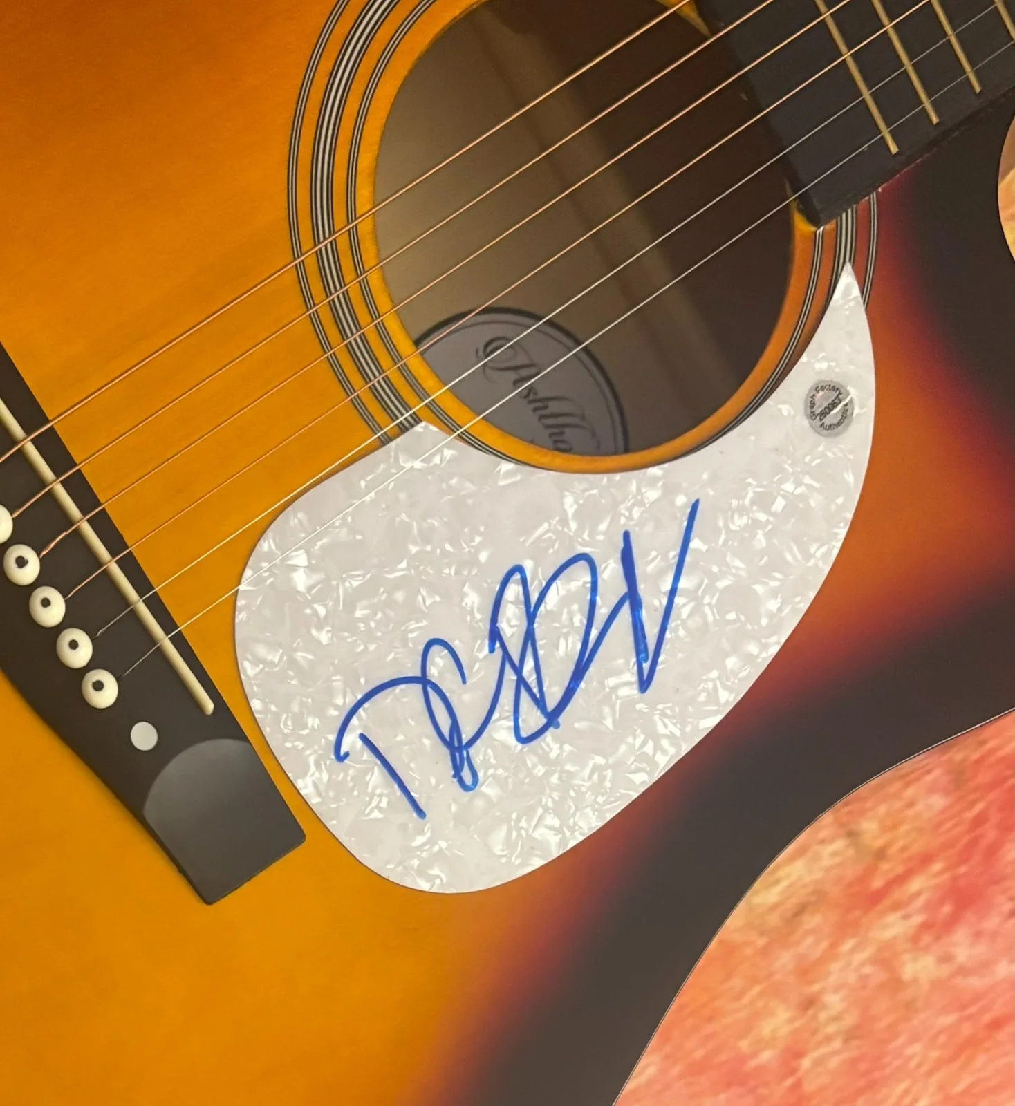 GFA Mama Can't Help You * DOYLE BRAMHALL II * Signed 41" Acoustic Guitar COA, image 5