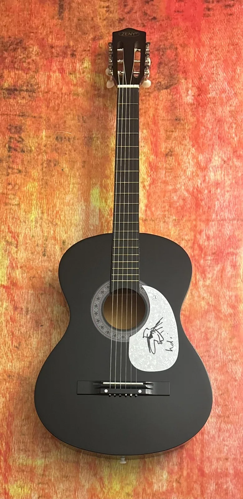 GFA Komet Composer Singer * UDO LINDENBERG * Signed Acoustic Guitar W/Sketch COA, изображение 3