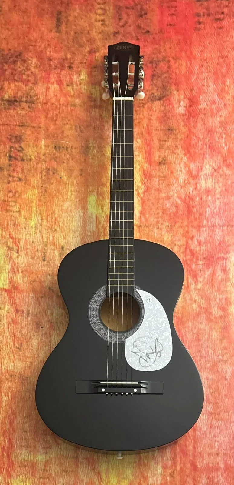 GFA Savatage Band Frontman * JON OLIVA * Signed Acoustic Guitar PROOF COA, image 2