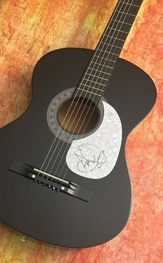 GFA Savatage Band Frontman * JON OLIVA * Signed Acoustic Guitar PROOF COA, image 3