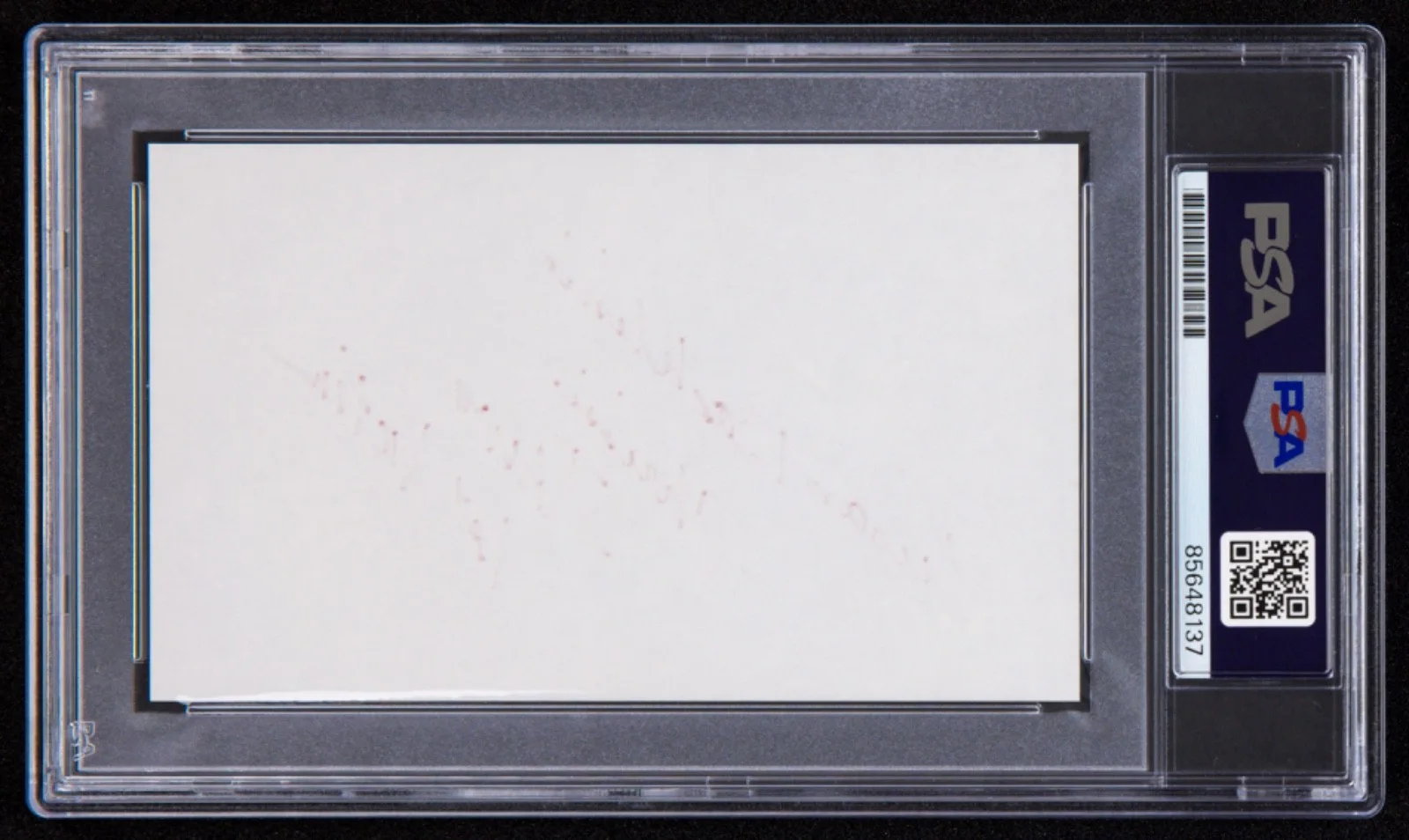 Susan Backline — Susan Backline Signed Index Card (PSA) Inscribed "Chrissie Jaws 1st Victim", изображение 2