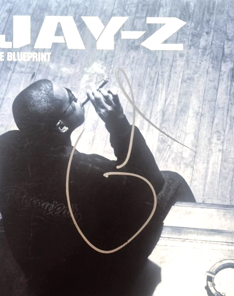 JAY-Z — JAY-Z SIGNED AUTOGRAPHED THE BLUEPRINT ALBUM SHAWN CARTER RARE VINYL PSA COA, изображение 2