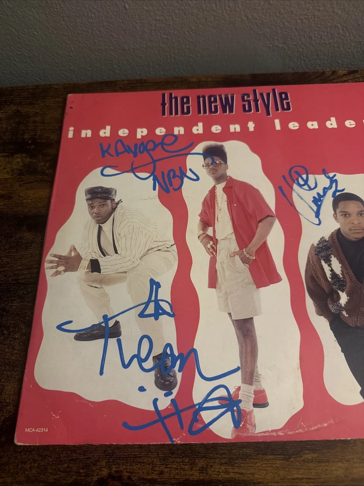 TREACH VIN Rock Kay Gee SIGNED The New Style VINYL NAUGHTY BY NATURE, изображение 2