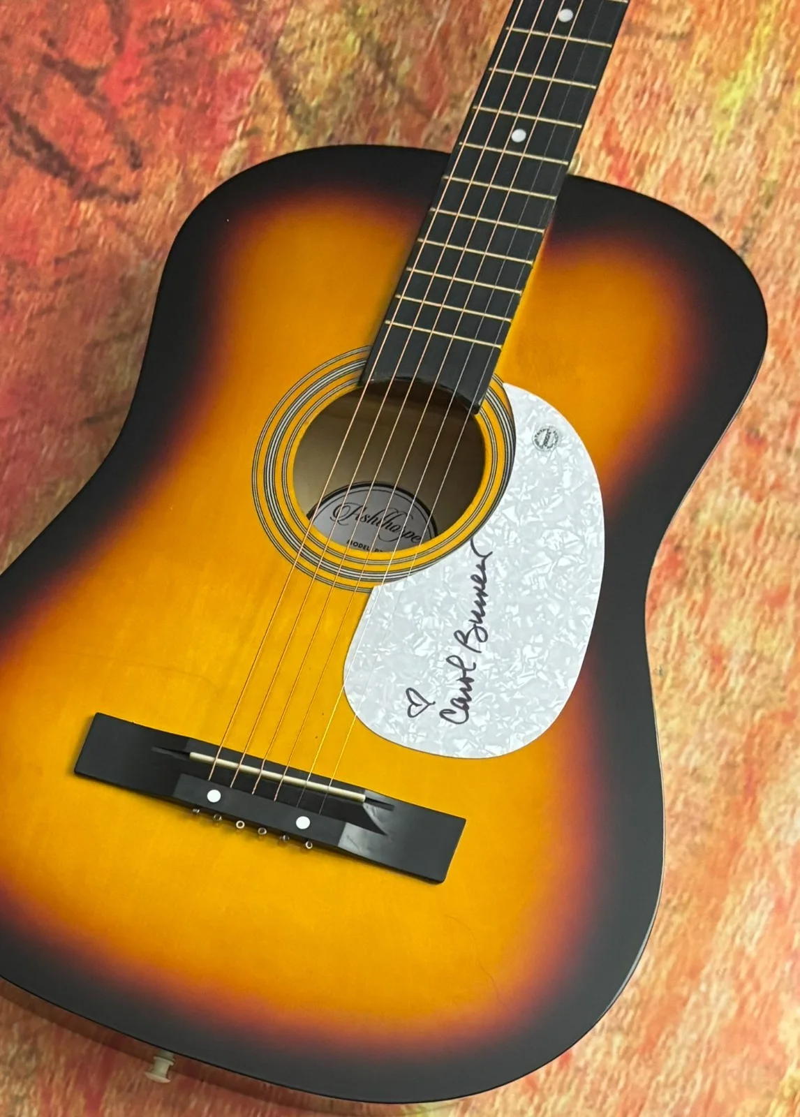 GFA Annie & Broadway Star * CAROL BURNETT * Signed Acoustic Guitar COA, изображение 4