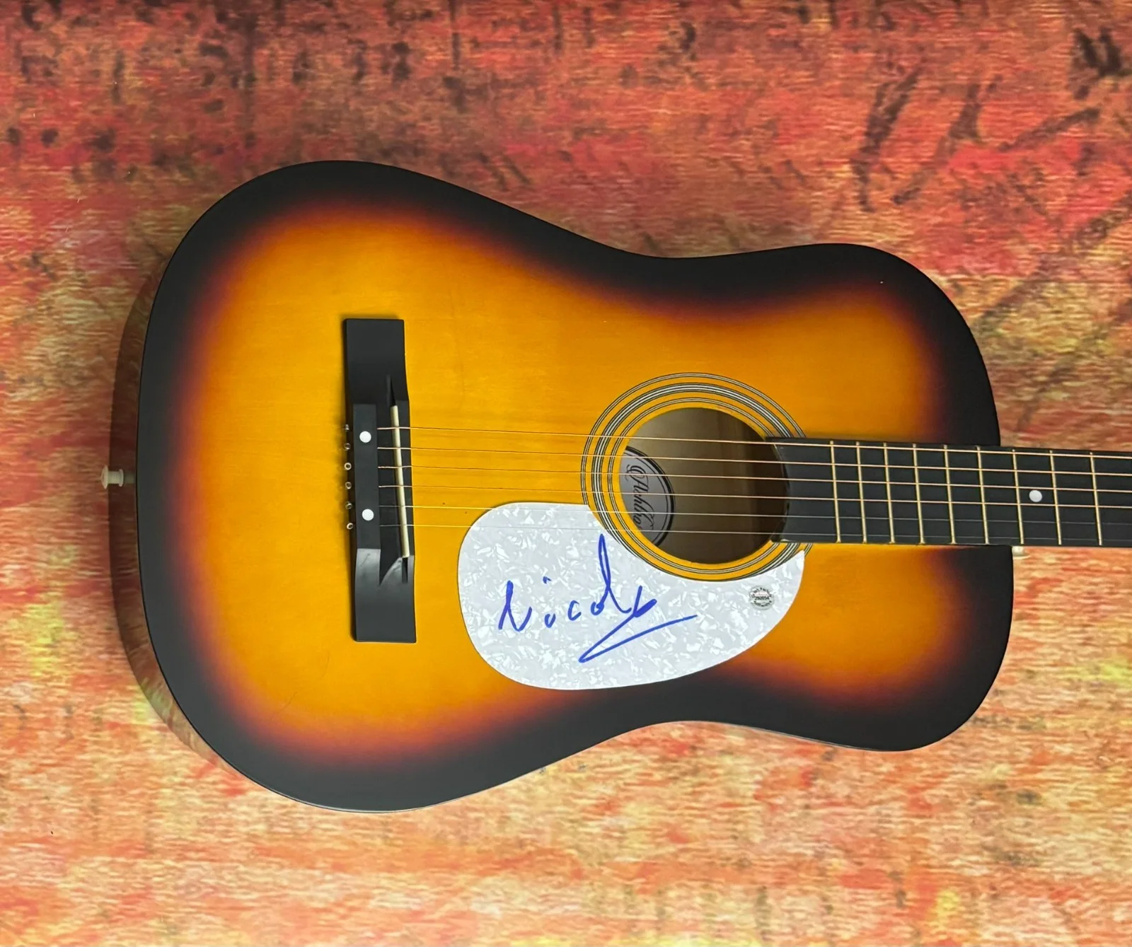 GFA Gipsy Kings Bamboleo * NICOLAS REYES * Signed Acoustic Guitar COA, изображение 2