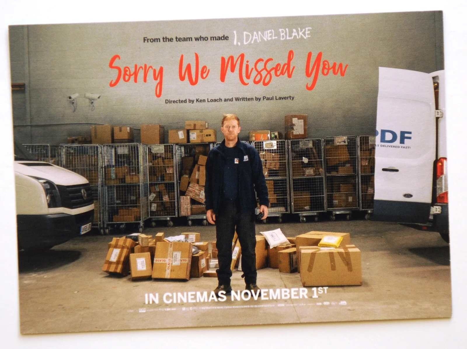 KEN LOACH FILM FLYERS & POSTCARD I DANIEL BLAKE - SORRY WE MISSED YOU - VERSUS, изображение 4
