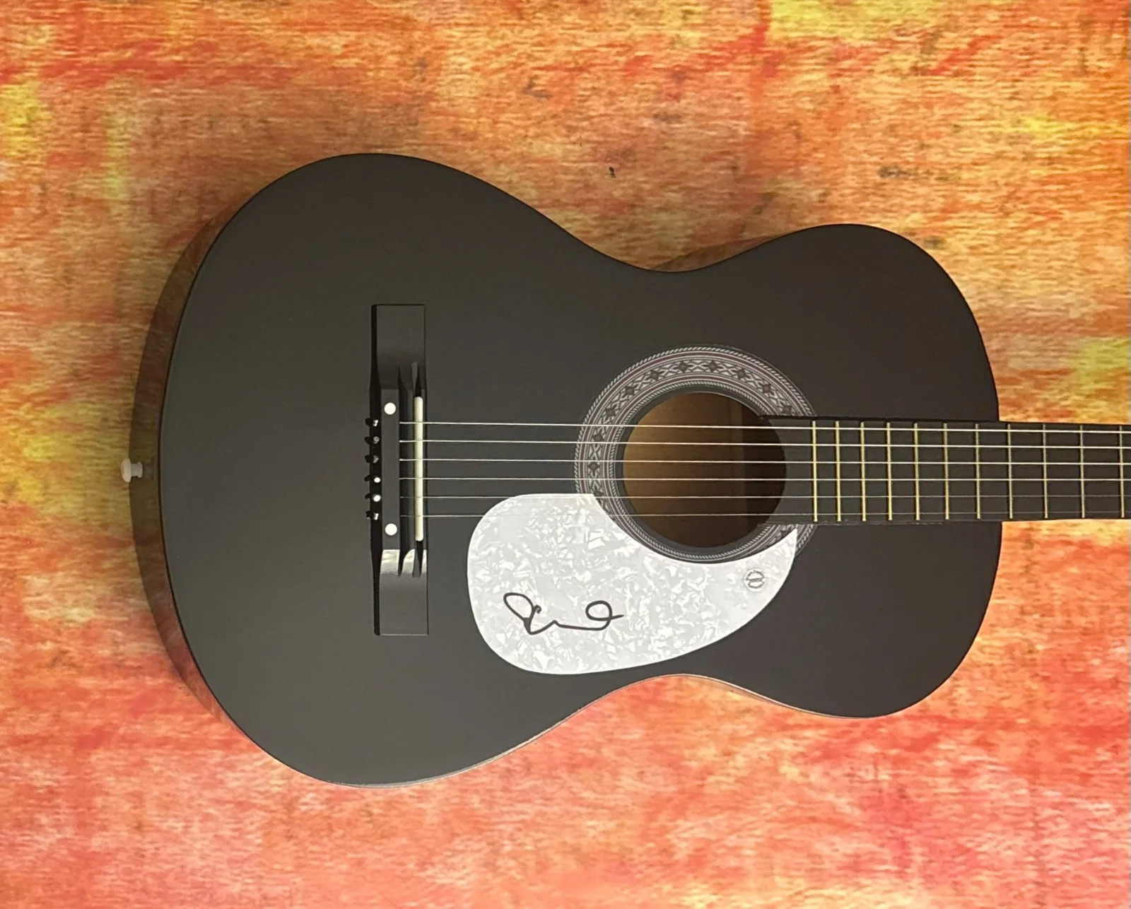 GFA Ryan O'Neal Singer * SLEEPING AT LAST * Signed Acoustic Guitar PROOF COA, изображение 2