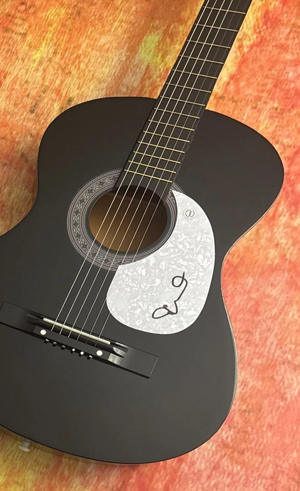 GFA Ryan O'Neal Singer * SLEEPING AT LAST * Signed Acoustic Guitar PROOF COA, изображение 5