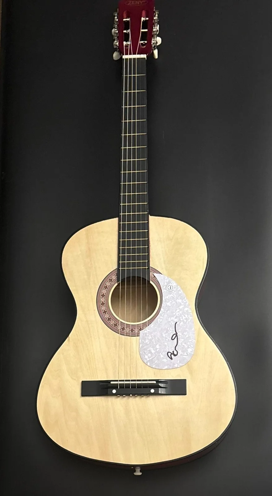 GFA Ryan O'Neal Singer * SLEEPING AT LAST * Signed Acoustic Guitar PROOF COA, image 2