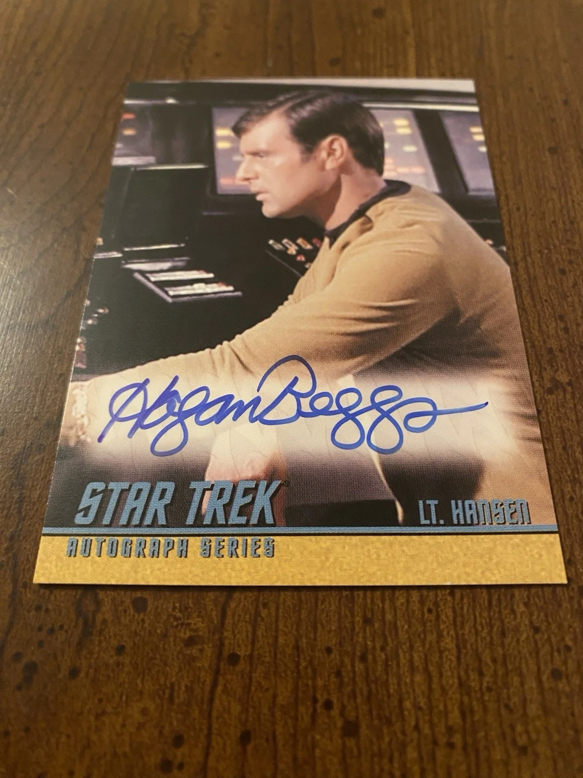 Hagan Beggs — Hagan Beggs Signed Autographed Star Trek The Original Series Card Rittenhouse, изображение 3